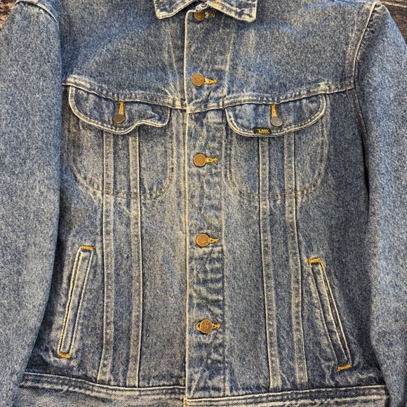 Vintage Lee Denim Jacket Mens Medium Blue Riders Trucker Workwear MiUSA USA 101J - Picture 2 of 15
